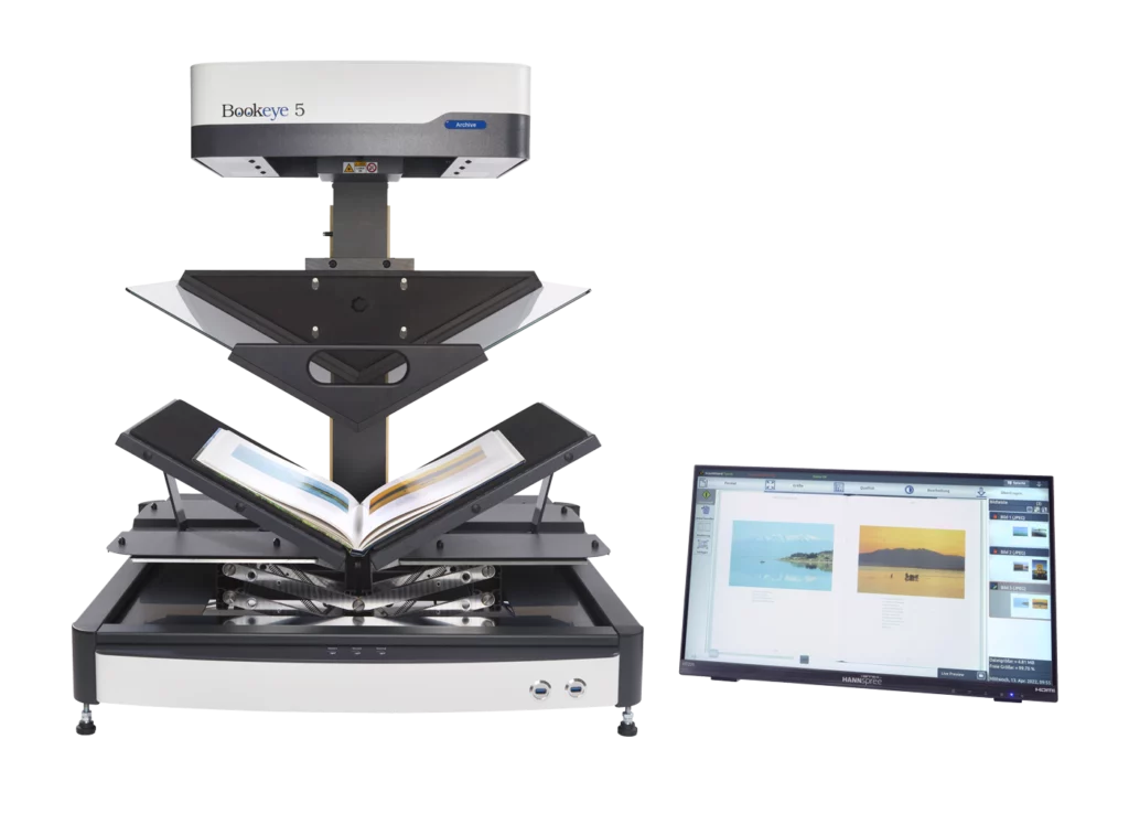 Un scanner A2+ de livre très facile d'utilisation doté d'une résolution haute définition. Le modèle adapté à une utilisation régulière et intensive. Livres et documents. Positionnement des documents en V  avec vitre en V ou à plat et plateau compensateur.